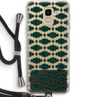 Moroccan tiles: Samsung Galaxy J6 (2018) Transparant Hoesje met koord