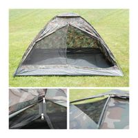 Kampeer tent inclusief haringen met camouflage print 2 personen