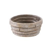 PTMD bloempot shesheena schaal grijs s 18 cm | 16 stuks