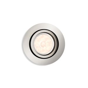 Philips Richtbare inbouwspot Donegal GU10 rond 9cm nikkel 5039117PN