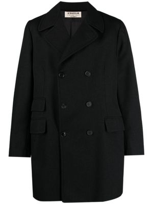 A.N.G.E.L.O. Vintage Cult manteau à boutonnière croisée (1970) - Noir