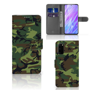 Samsung Galaxy S20 Telefoon Hoesje Army Dark