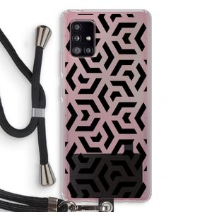 Crazy pattern: Samsung Galaxy A51 5G Transparant Hoesje met koord
