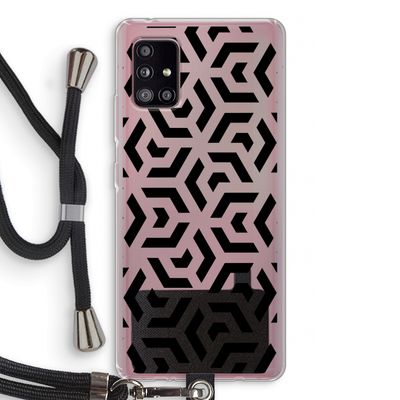 Crazy pattern: Samsung Galaxy A51 5G Transparant Hoesje met koord