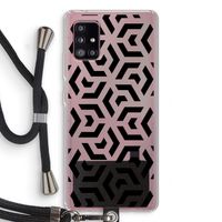 Crazy pattern: Samsung Galaxy A51 5G Transparant Hoesje met koord