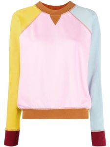 Kenzo sweat à design colour block - Rose