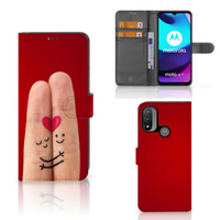 Motorola Moto E20 | E30 | E40 Wallet Case met Pasjes Liefde - Origineel Romantisch Cadeau