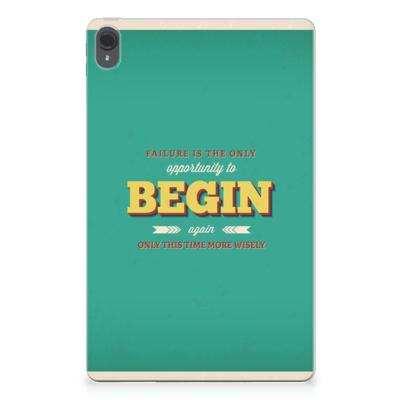 Lenovo Tab P11 | P11 Plus Back cover met naam Quote Begin