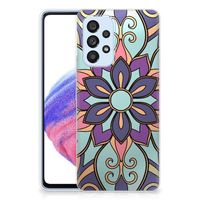 Samsung Galaxy A53 5G TPU Case Purple Flower