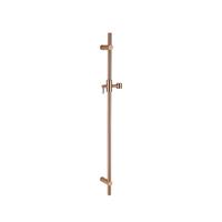 Fortifura Calvi Badkraan - met glijstangset - ronde handdouche - gladde doucheslang - geborsteld koper PVD SW970037/SW799449/SW728176/SW720226
