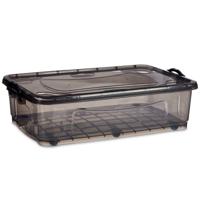 Opbergdoos op Wielen Kipit TP484-2 TP484-2 Antraciet Plastic 40 L 46,5 x 20 x 72,5 cm (6 Stuks)