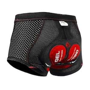 Voor heren Wielrenondershorts Biker korte broek Fietsondergoed Fietsen Ondergoedshorts Gewatteerde shorts Semi-strakke pasvorm Bergracen Wegwielrennen Sport 3D-pad Fietsen Ademend Reflecterende strips Lightinthebox