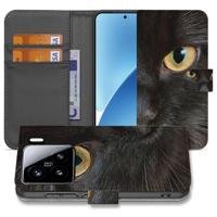 Xiaomi 15 | Telefoonhoesje | Met pasjeshouder | Zwarte Kat