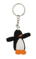 2x Pluche pinguin knuffel sleutelhangers 6 cm