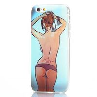 Sexie vrouw iPhone 6 TPU hoes - thumbnail