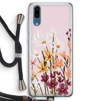 Painted wildflowers: Huawei P20 Transparant Hoesje met koord