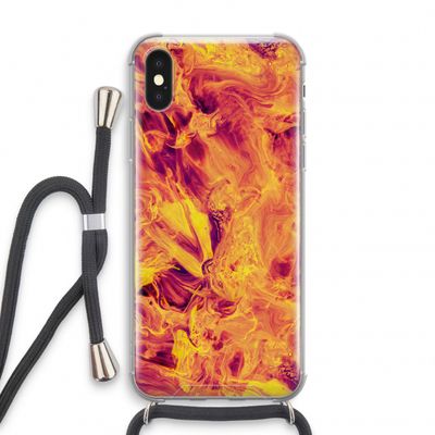 Eternal Fire: iPhone XS Transparant Hoesje met koord