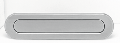 Briefplaat ovaal rvs 35375