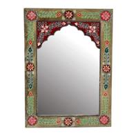 Wandspiegel DKD Home Decor Multicolour Gebloemd 41 x 2 x 56 cm