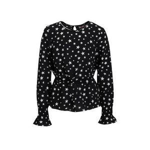 WE Fashion top met sterren zwart/wit WE Fashion top met sterren zwart/wit