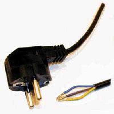 Aansluitsnoer RA 5 M 3 x 1.5mm² zwart