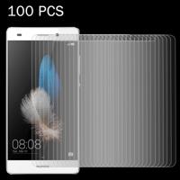 100 stuks Huawei P8 Lite (2017) 0 26 mm 9H oppervlaktehardheid Explosieveilig niet-volledig scherm getemperd glas scherm Film