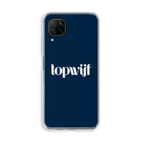 Topwijf Navy: Huawei P40 Lite Transparant Hoesje
