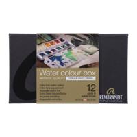 Rembrandt Aquarelverf metalen set Dekwit Mengkleuren - 12 napjes + penseel Rembrandt Aquarelverf metalen set Dekwit Mengkleuren - 12 napjes + penseel