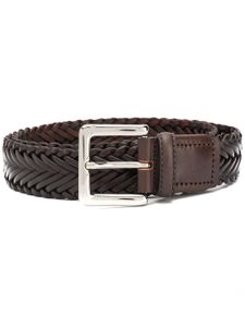 Scarosso ceinture en cuir tressé à boucle - Marron