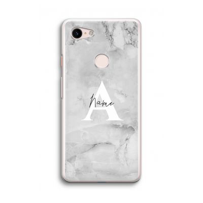Ivory Marble: Google Pixel 3 Transparant Hoesje