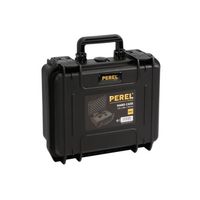 Perel Harde koffer, waterdicht (IP67), noppenschuim, plukschuim, 2 sloten, polypropyleen, zwart, 336 x 300 x 148 mm - thumbnail