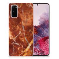 Samsung Galaxy S20 | TPU | Siliconen hoesje | Marmer Bruin
