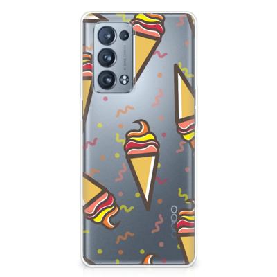 OPPO Reno 6 Pro Plus 5G | Siliconen Case | Icecream