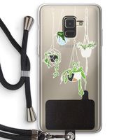 Hang In There: Samsung Galaxy A8 (2018) Transparant Hoesje met koord