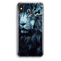 Darkness Lion: iPhone XS Max Transparant Hoesje