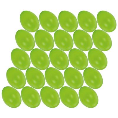 Hobby knutsel eieren - 25x - 6 cm - groen - kunststof - decoratie paaseieren