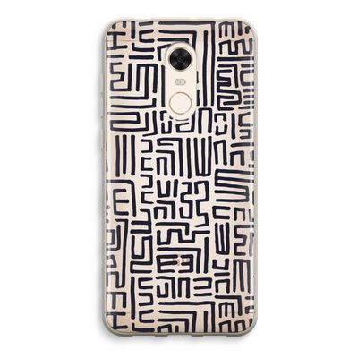 Moroccan Print: Xiaomi Redmi 5 Transparant Hoesje