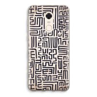 Moroccan Print: Xiaomi Redmi 5 Transparant Hoesje