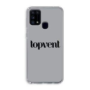 Topvent Grijs Zwart: Samsung Galaxy M31 Transparant Hoesje