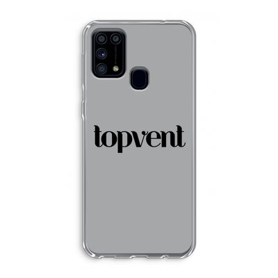 Topvent Grijs Zwart: Samsung Galaxy M31 Transparant Hoesje
