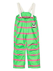 Mini Rodini pantalon de ski Panda à rayures - Vert