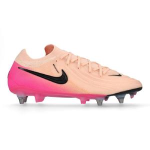 Nike Phantom GX II Elite IJzeren-Nop Voetbalschoenen (SG) Pro Player Zalmroze Felroze Zwart