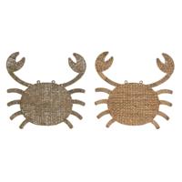 Wanddecoratie Home ESPRIT Natuurlijk Mediterrane 55 x 5 x 53 cm (2 Stuks)