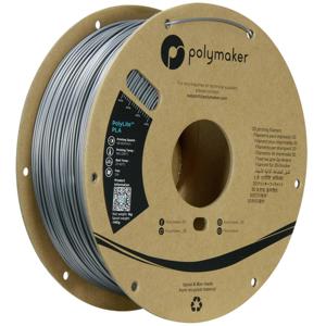 Polymaker PA02065 Filament PLA kunststof Hittebestendig, Hoge treksterkte 1.75 mm 1000 g Staalgrijs PolyLite™ 1 stuk(s)