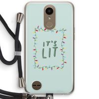 It's Lit: LG K10 (2017) Transparant Hoesje met koord