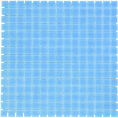 The Mosaic Factory Amsterdam Mozaiek Tegel Vierkant - Blauw Glas Basic 322x322 mm