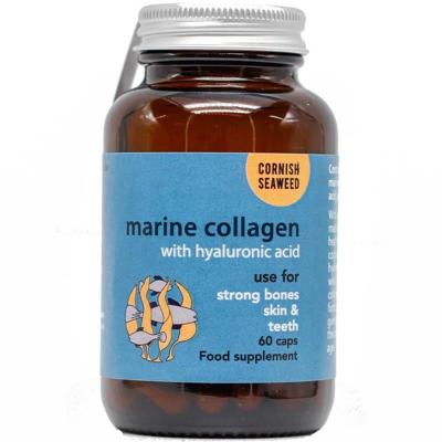 Cornish Seaweed Marine collageen, hyaluronzuur & kelp 60 Capsules Cornish Seaweed Marine collageen, hyaluronzuur & kelp 60 Capsules