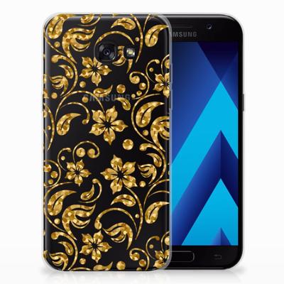 Samsung Galaxy A5 2017 | TPU Case | Gouden Bloemen Samsung Galaxy A5 2017 | TPU Case | Gouden Bloemen