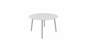 Tafel 9311 rond - 120 cm. - Alu - Wit - Aluminium