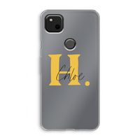 Amber Script: Google Pixel 4a Transparant Hoesje